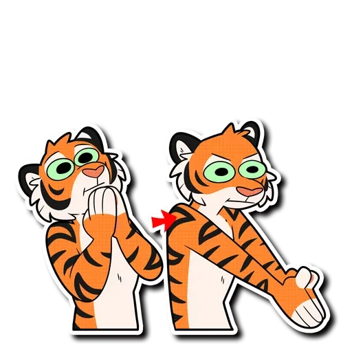Tiger Life sticker 😐