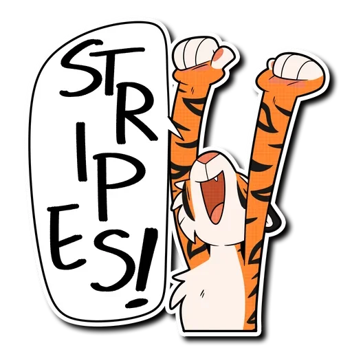 Tiger Life sticker 🐯
