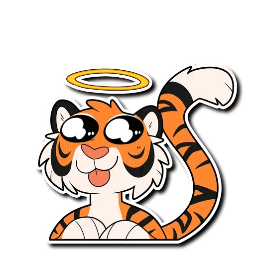 Tiger Life sticker 😇