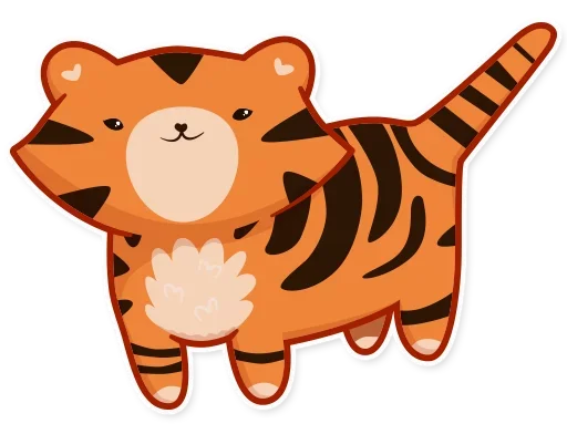 Telegram stikerlari Tiger Tigrulia 