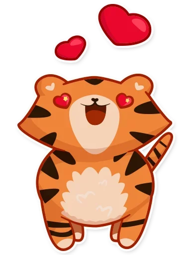Telegram Sticker «Tiger Tigrulia» 😍