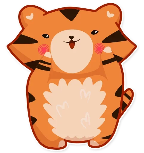 Tiger Tigrulia emoji ☺️