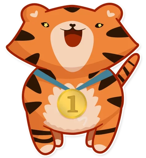 Telegram Sticker «Tiger Tigrulia » 🥇