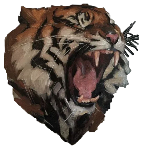 Telegram Sticker «Tiger ❤» 😡