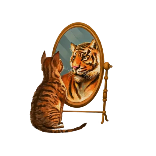 Telegram Sticker «Tiger ❤» 🐯