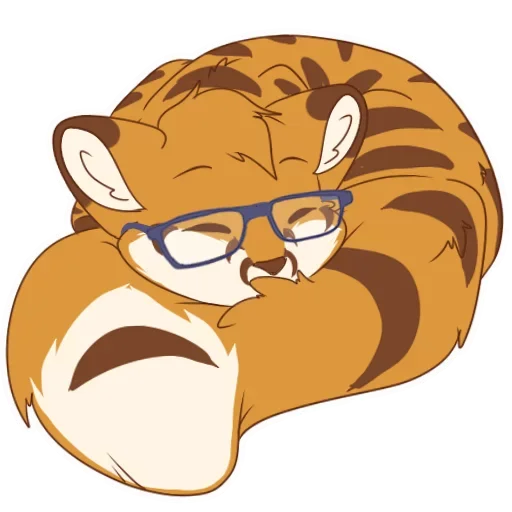 Telegram Sticker «Tiger Fox» 😴