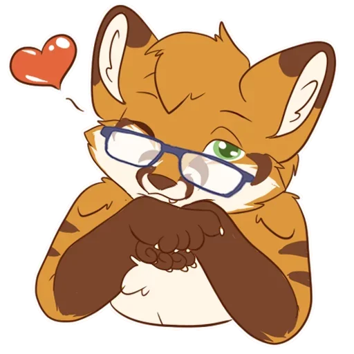 Telegram Sticker «Tiger Fox» 💋