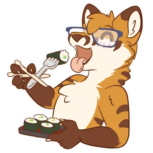 Tiger Fox emoji 🍣