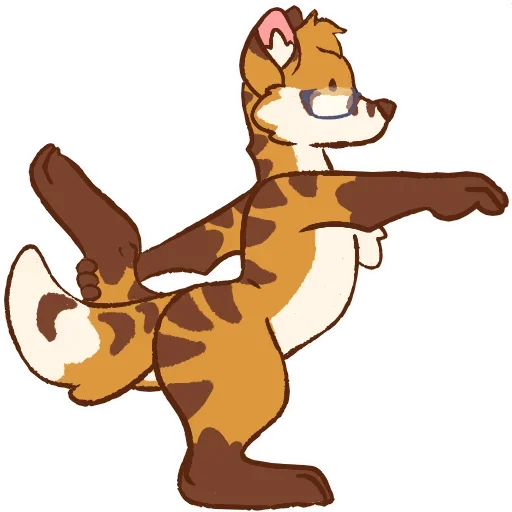 Telegram Sticker «Tiger Fox» 🧘