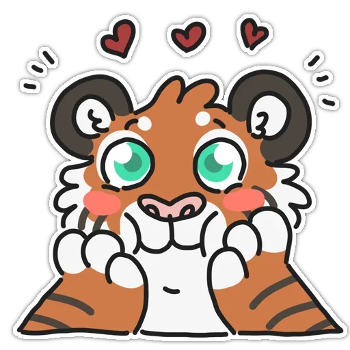 Telegram Sticker «Tiger» 😍