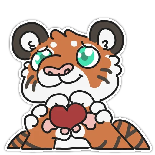 Telegram Sticker «Tiger» ❤