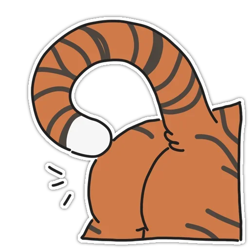 Telegram Sticker «Tiger» 🍑