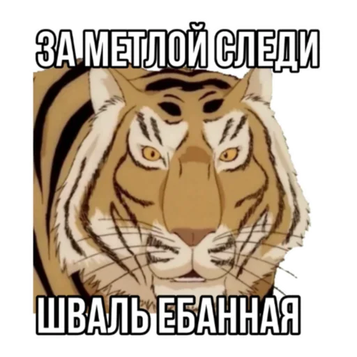 Telegram Sticker «Тигр пошлит» 🗣