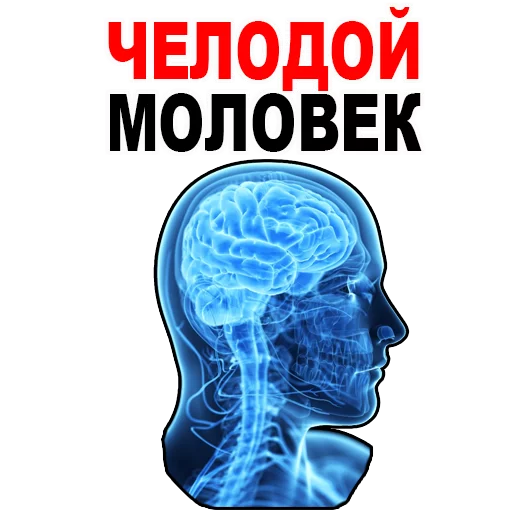 Telegram stiker «Усталый Мозг» 