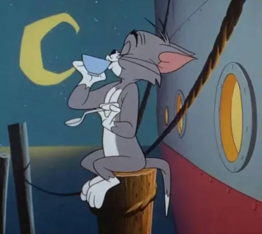Стикер Tom And Jerry ☕️