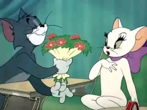 Стикер Telegram «Tom And Jerry» 🌹