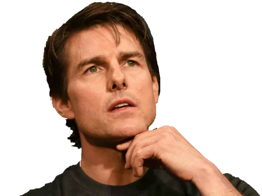 Telegram stiker «Tom Cruise by Rodolfo» 🤔
