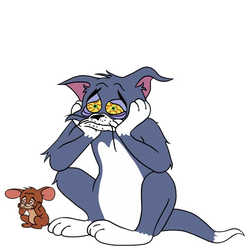 Telegram Sticker «Tom and Jerry » 😔