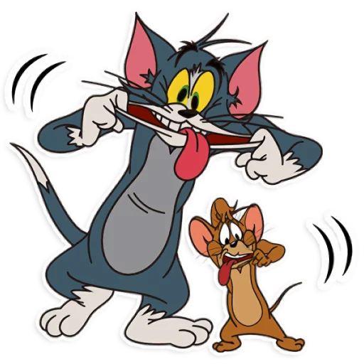Tom and Jerry emoji 🤪