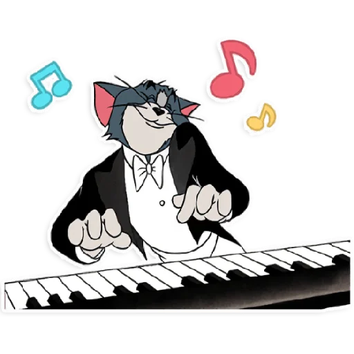 Tom and Jerry stiker 🎹