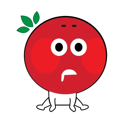 Tomato stickers emoji 🥳
