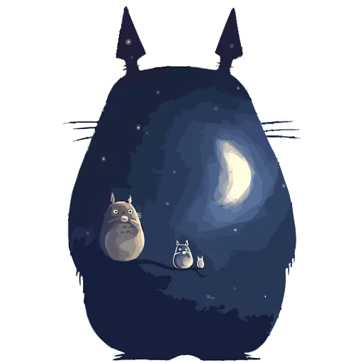 Totoro stiker 🌙