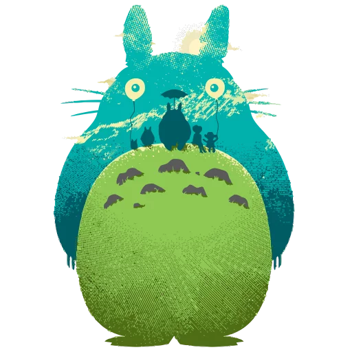 Totoro stiker 🍀