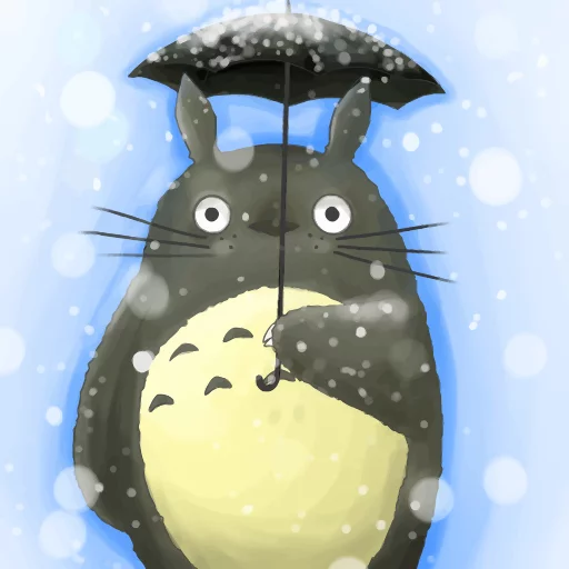 Telegram stiker «Totoro» ❄