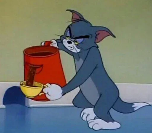 Tom & Jerry stiker ☕