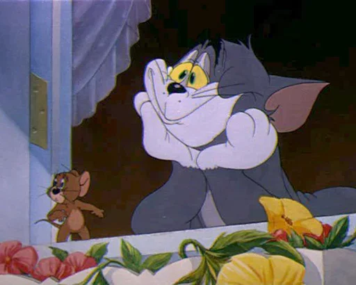 Tom & Jerry sticker 🦹‍♀