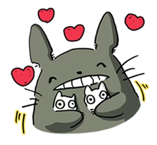 Эмодзи Totoro 😒