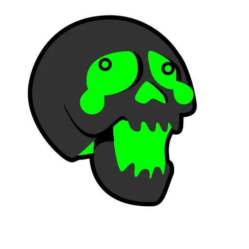 Toxic Skull stiker 😂