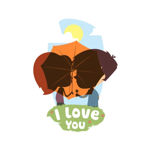 Travelling with love sticker ❤