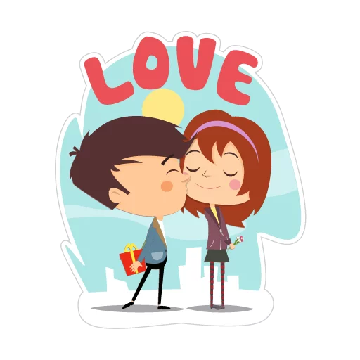 Telegram Sticker «Travelling with love» 😘