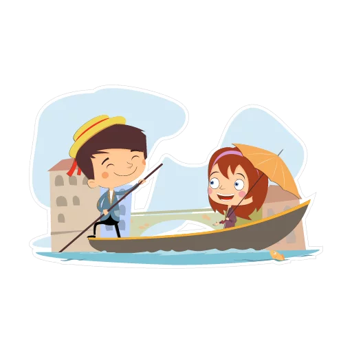 Travelling with love stiker 🚣
