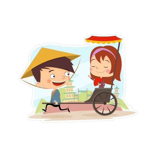 Telegram Sticker «Travelling with love» 😍