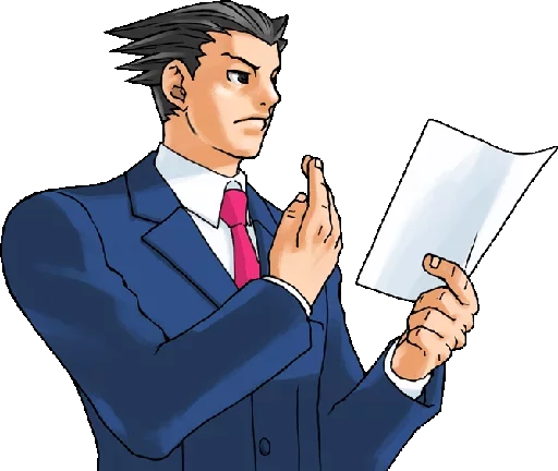 Емодзі Ace Attorney ITA 😒