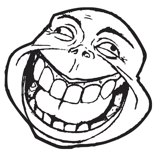 Telegram Sticker «Troll Face» 😃
