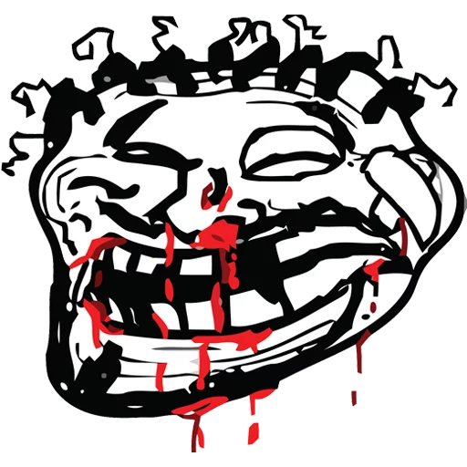Telegram Sticker «Troll Face» 🔫