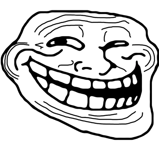 Telegram Sticker «Troll Face» 😁