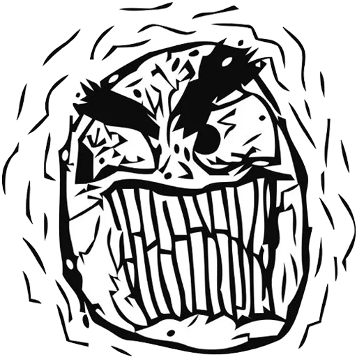 Telegram Sticker «Troll Face» 😡