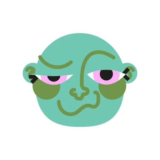 Telegram stiker «Trollface» 🫠