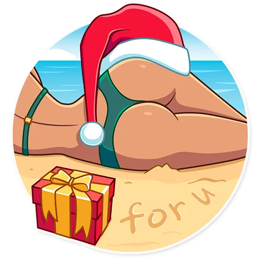 Telegram stiker «Tropical Holidays» 🎁