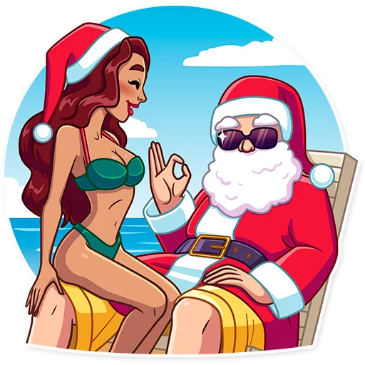 Telegram stiker «Tropical Holidays» 👌