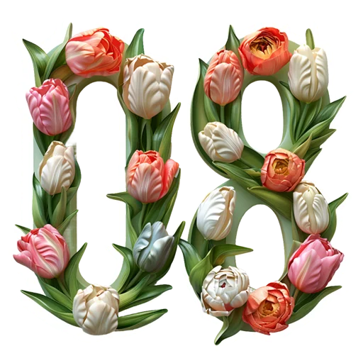 Telegram Sticker «Тюльпаны 8 Марта» 💐