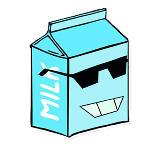 Telegram stickers Milk