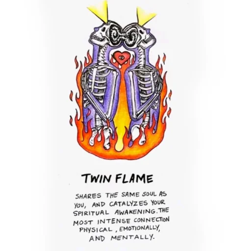 Twin flame sticker ❤️‍🔥