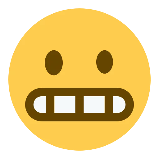 Twitter Emoji sticker 😬