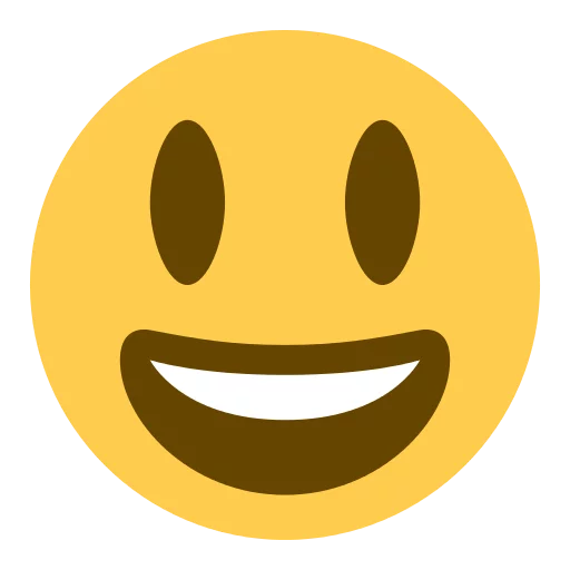 Telegram Sticker «Twitter Emoji» 😃