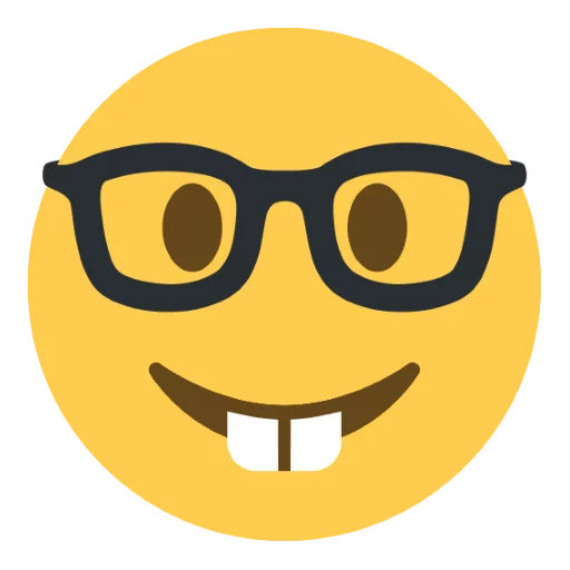 Telegram stiker «Twitter Emoji» 🤓